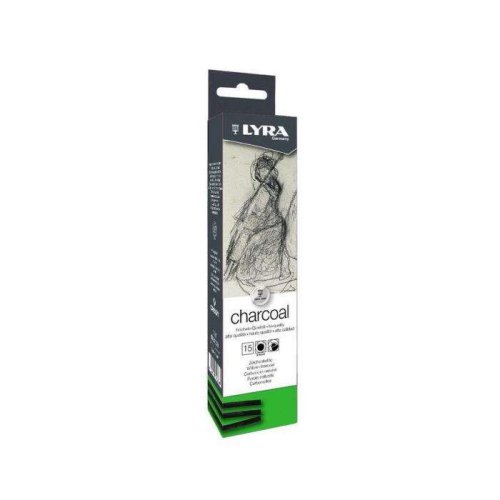 Lyra Thin Charcoal Doğal Füzen 3-4 mm 15li
