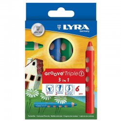 Lyra Groove Triple 3 in 1 6lı Boya Seti L3831060 - Thumbnail