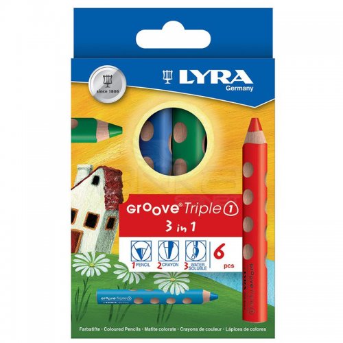 Lyra Groove Triple 3 in 1 6lı Boya Seti L3831060