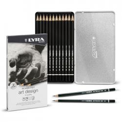 Lyra - Lyra Rembrandt Art Design Dereceli Kalem Seti 12li Metal Kutu 1111120