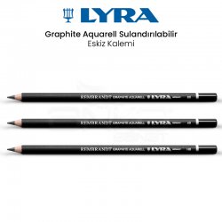 Lyra - Lyra Rembrandt Graphite Aquarell Sulandırılabilir Eskiz Kalemi