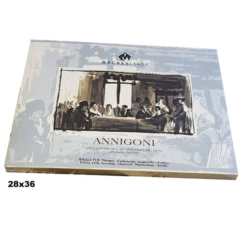 Magnani1404 ANNIGONI Cotton Acid Free Akrilik ve Yağlı Boya Blokları 250g 25 Yaprak