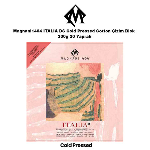 Magnani1404 ITALIA DS Cold Pressed Cotton Çizim Blok 300g 20 Yaprak
