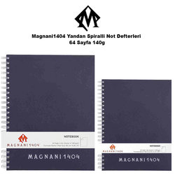 Magnani1404 Yandan Spiralli Not Defterleri 64 Yaprak 140g - Thumbnail