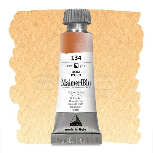 Maimeri Blu Tüp Sulu Boya 12 ml S1 No:134 Golden Ochre - 134 Golden Ochre