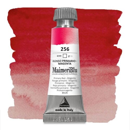 Maimeri Blu Tüp Sulu Boya 12 ml S1 No:256 Primary Red - Magenta - 256 Primary Red - Magenta