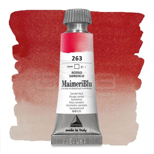 Maimeri Blu Tüp Sulu Boya 12 ml S1 No:263 Sandal Red - 263 Sandal Red