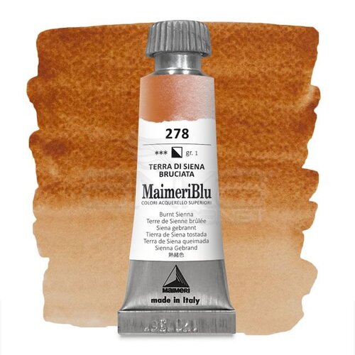 Maimeri Blu Tüp Sulu Boya 12 ml S1 No:278 Burnt Sienna - 278 Burnt Sienna