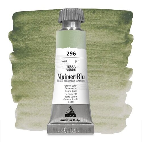 Maimeri Blu Tüp Sulu Boya 12 ml S1 No:296 Green Earth - 296 Green Earth
