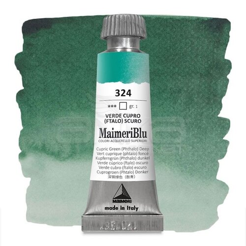 Maimeri Blu Tüp Sulu Boya 12 ml S1 No:324 Copper Oxide Green Deep