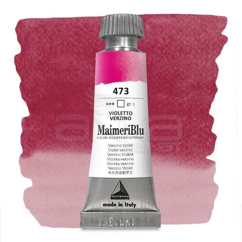 Maimeri Blu Tüp Sulu Boya 12 ml S1 No:473 Verzino Violet - 473 Verzino Violet