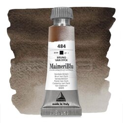 Maimeri - Maimeri Blu Tüp Sulu Boya 12 ml S1 No:484 Vandyke Brown