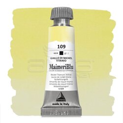 Maimeri - Maimeri Blu Tüp Sulu Boya 12 ml S2 No:109 Nickel Titanate Yellow