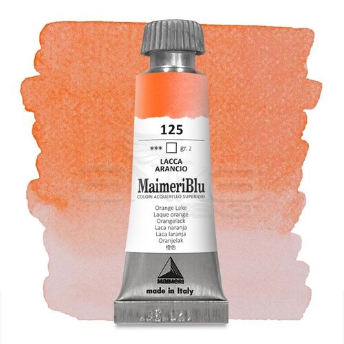 Maimeri Blu Tüp Sulu Boya 12 ml S2 No:125 Orange Lake - 125 Orange Lake