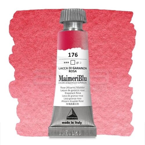 Maimeri Blu Tüp Sulu Boya 12 ml S2 No:176 Rose (Alizarin) Madder - 176 Rose (Alizarin) Madder