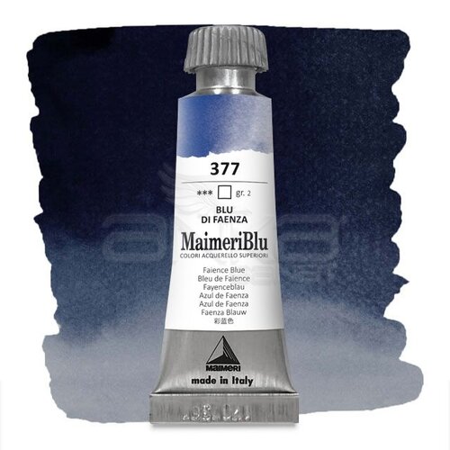 Maimeri Blu Tüp Sulu Boya 12 ml S2 No:377 Faience Blue - 377 Faience Blue