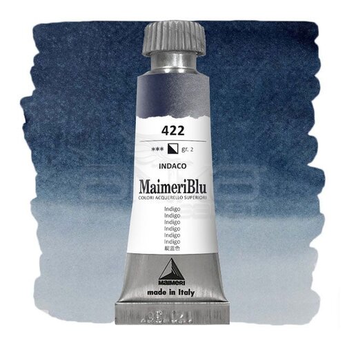 Maimeri Blu Tüp Sulu Boya 12 ml S2 No:422 Indigo - 422 Indigo