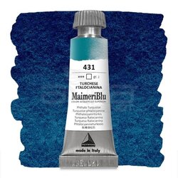 Maimeri - Maimeri Blu Tüp Sulu Boya 12 ml S2 No:431 Phthalo Turquoise