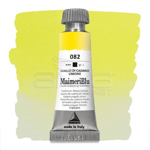Maimeri Blu Tüp Sulu Boya 12 ml S3 No:082 Cadmium Yellow Lemon - 082 Cadmium Yellow Lemon
