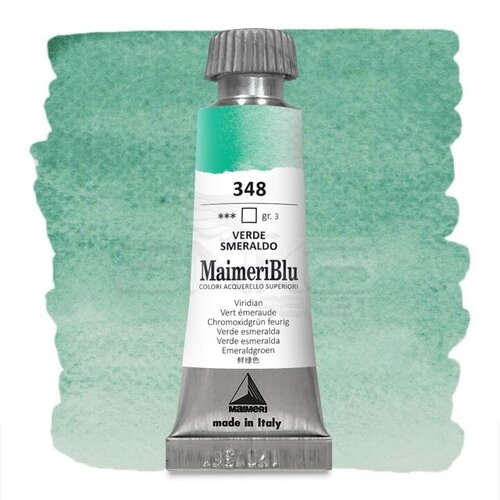 Maimeri Blu Tüp Sulu Boya 12 ml S3 No:348 Viridian - 348 Viridian