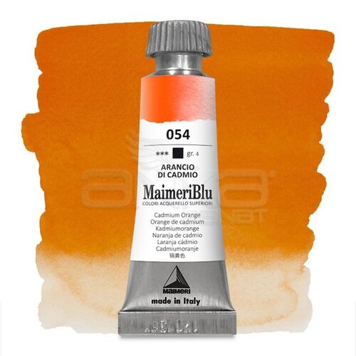 Maimeri Blu Tüp Sulu Boya 12 ml S4 No:054 Cadmium Orange - 054 Cadmium Orange