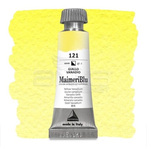 Maimeri Blu Tüp Sulu Boya 12 ml S4 No:121 Yellow Vanadium - 121 Yellow Vanadium