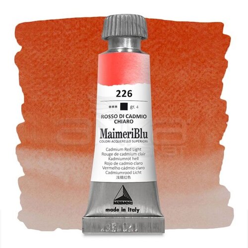 Maimeri Blu Tüp Sulu Boya 12 ml S4 No:226 Cadmium Red Light - 226 Cadmium Red Light