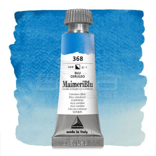 Maimeri Blu Tüp Sulu Boya 12 ml S4 No:368 Cerulean Blue - 368 Cerulean Blue