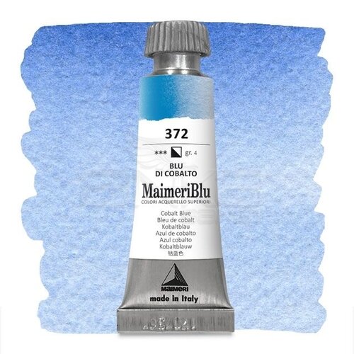 Maimeri Blu Tüp Sulu Boya 12 ml S4 No:372 Cobalt Blue - 372 Cobalt Blue