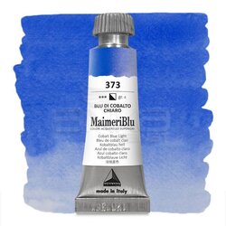 Maimeri - Maimeri Blu Tüp Sulu Boya 12 ml S4 No:373 Cobalt Blue Light