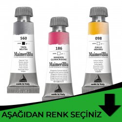 Maimeri - Maimeri Blu Tüp Sulu Boya 12 ml Yeşil Tonlar