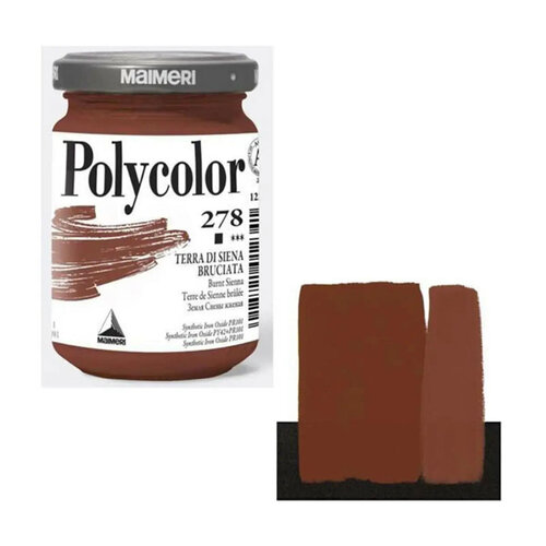 Maimeri Polycolor Akrilik Boya 140ml Burnt Sienna 278 - 278 Burnt Sienna