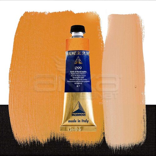 Maimeri Puro Yağlı Boya 40ml Seri 1 099 Naples Yellow Medium - 099 Naples Yellow Medium
