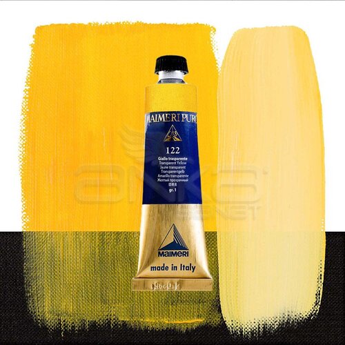 Maimeri Puro Yağlı Boya 40ml Seri 1 122 Transparent Yellow - 122 Transparent Yellow