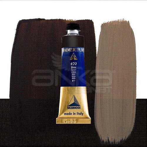Maimeri Puro Yağlı Boya 40ml Seri 1 470 Bitumen - 470 Bitumen