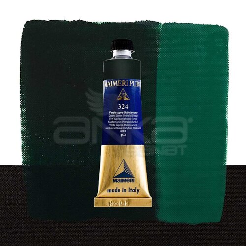 Maimeri Puro Yağlı Boya 40ml Seri 2 324 Cupric Green Deep - 324 Cupric Green Deep