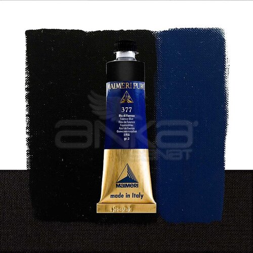 Maimeri Puro Yağlı Boya 40ml Seri 2 377 Faience Blue - 377 Faience Blue