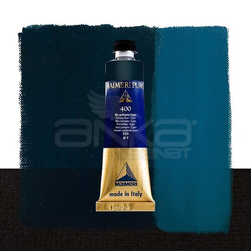 Maimeri Puro Yağlı Boya 40ml Seri 2 400 Primary Blue - Cyan - 400 Primary Blue - Cyan