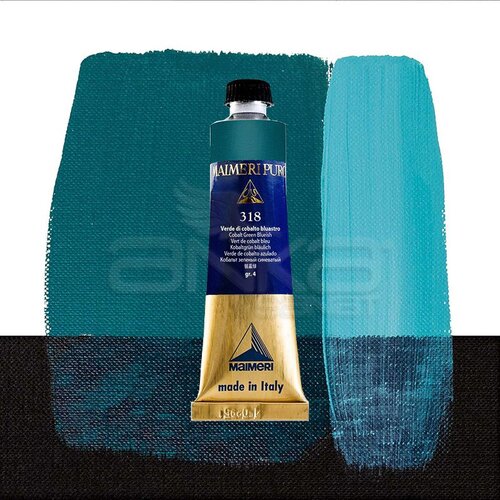 Maimeri Puro Yağlı Boya 40ml Seri 4 318 Cobalt Green Bluish - 318 Cobalt Green Bluish