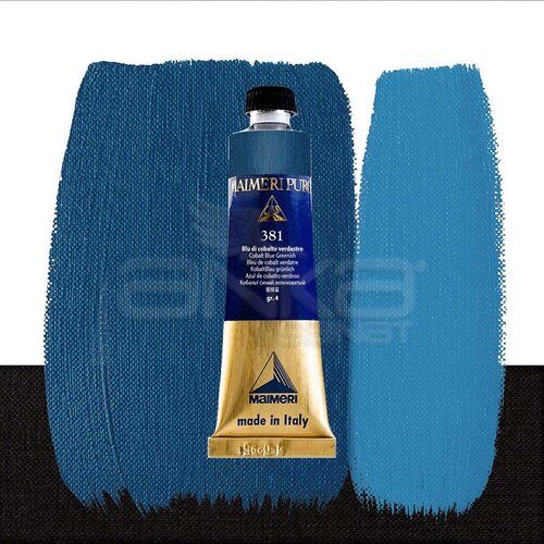 Maimeri Puro Yağlı Boya 40ml Seri 4 381 Cobalt Blue Greenish - 381 Cobalt Blue Greenish