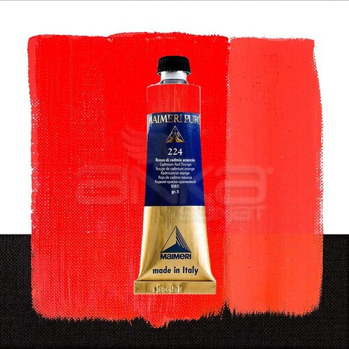 Maimeri Puro Yağlı Boya 40ml Seri 5 224 Cadmium Red Orange - 224 Cadmium Red Orange