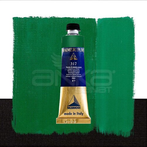 Maimeri Puro Yağlı Boya 40ml Seri 5 317 Cobalt Green Deep - 317 Cobalt Green Deep