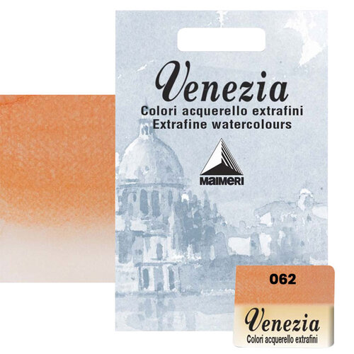 Maimeri Venezia Yarım Tablet Sulu Boya No:062 Permanent Orange - 062 Permanent Orange