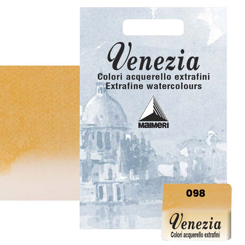 Maimeri Venezia Yarım Tablet Sulu Boya No:098 Indian Yellow - 098 Indian Yellow