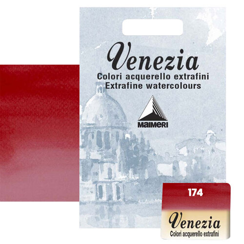 Maimeri Venezia Yarım Tablet Sulu Boya No:174 Crimson Lake - 174 Crimson Lake