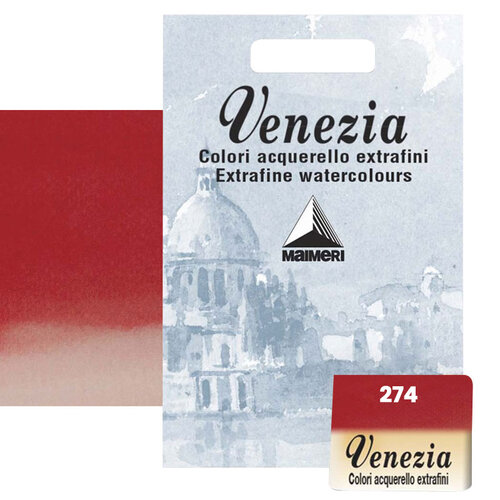 Maimeri Venezia Yarım Tablet Sulu Boya No:274 Scarlet - 274 Scarlet