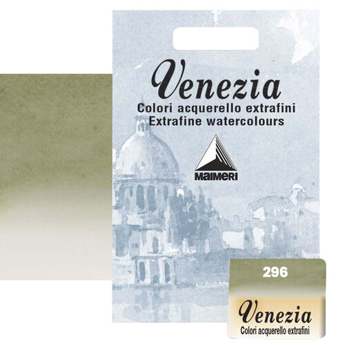 Maimeri Venezia Yarım Tablet Sulu Boya No:296 Green Earth - 296 Green Earth