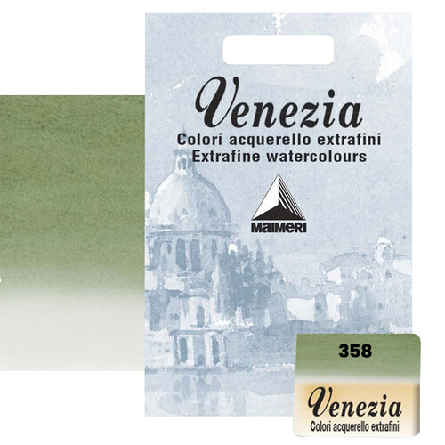 Maimeri Venezia Yarım Tablet Sulu Boya No:358 Sap Green - 358 Sap Green
