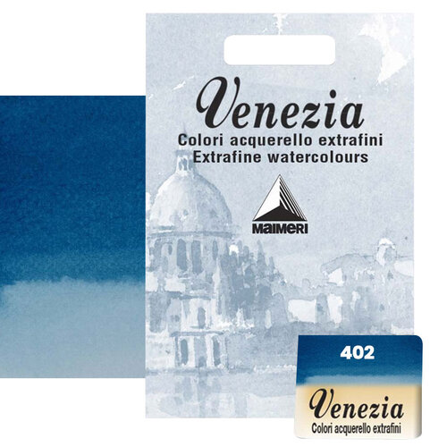 Maimeri Venezia Yarım Tablet Sulu Boya No:402 Prussian Blue - 402 Prussian Blue