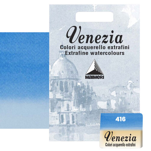 Maimeri Venezia Yarım Tablet Sulu Boya No:416 Cerulean - 416 Cerulean